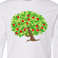 thumbnail image 4 of Inktastic Apples in Tree Long Sleeve Youth T-Shirt, 4 of 5