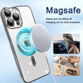 thumbnail image 5 of KOMI Magnetic Case for iPhone 15 Pro Max Case [Compatible with MagSafe] Full Camera Protection Clear Plating Luxury Cover for Women Men Soft TPU Bumper Drop Protective Phone Case (6.7"), Nature Titani, 5 of 5