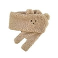 thumbnail image 4 of hengtong 5xSoft Acrylic Scarf Winter Warm Bear Ear Keep Warm for Women Men Skiing Khaki, 4 of 9
