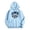 Sky Blue, variant on Women Letter Print Round Neck Pullover Long Sleeve Street Hoodie Casual Loose Oversized Sweatshirt Comfy Green M