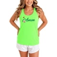 thumbnail image 2 of Amen Golf Tournament Tank Top for Women and Teens Trendy Spring Golf Shirt Neon Green Tank Top Large, 2 of 4