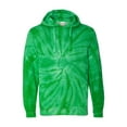 thumbnail image 2 of Dyenomite - Cyclone Hooded Tie-Dyed Sweatshirt - 854CY - Kelly - Size: S, 2 of 3
