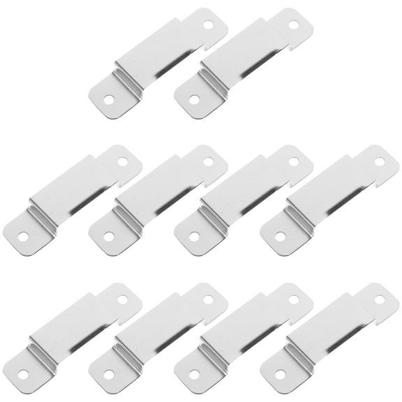 IBASETOY 10pcs Clip on Tape Measure Holder Iron Grey for Convex Suspension at Workplace
