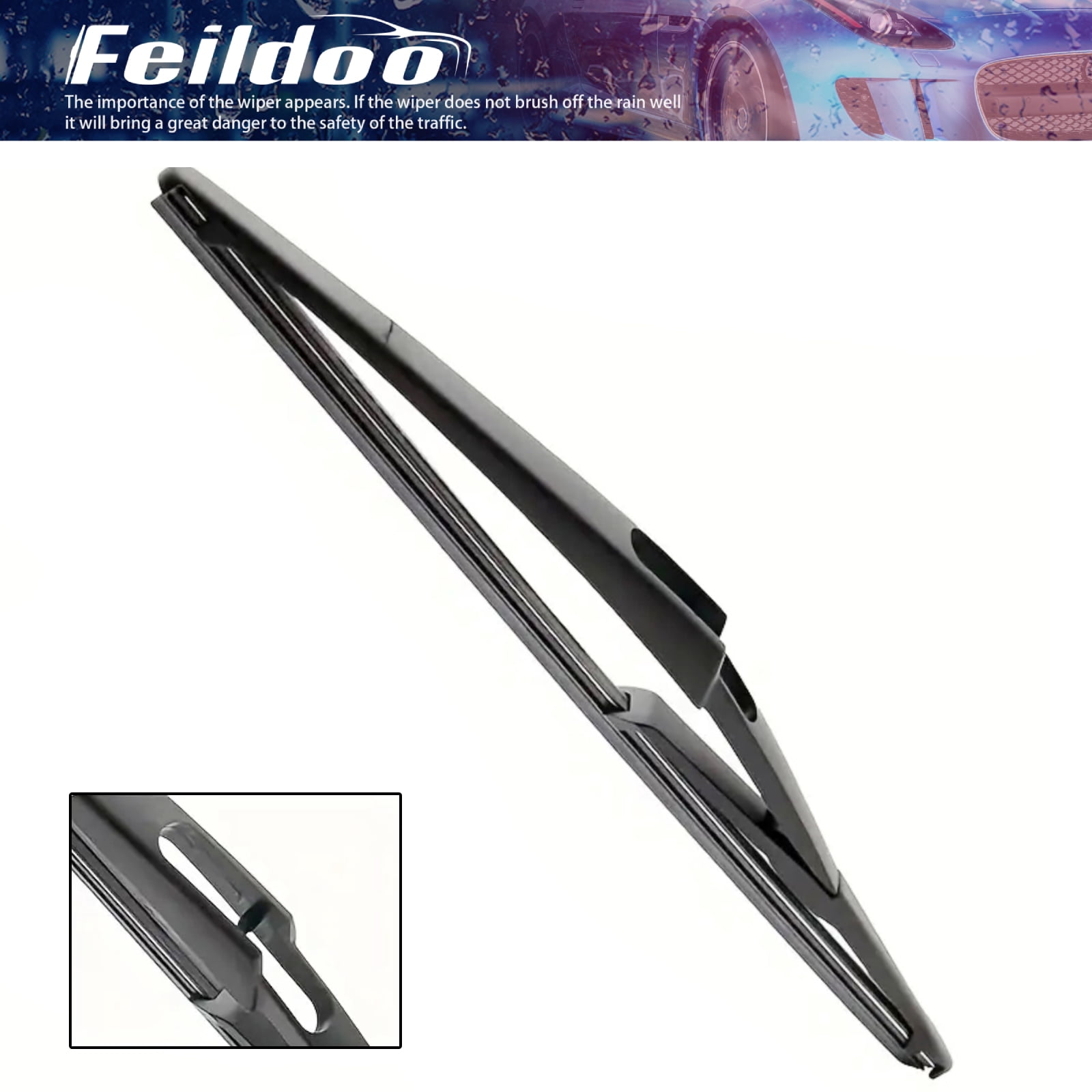 SOCOOL 22"+14"+12L Front and Rear Windshiled Wiper Blades Fit For Nissan Juke 2017-2011, 3PCS for Car Window, Y21H1I7S