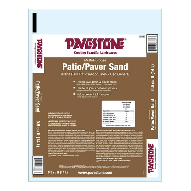 Pavestone .5 Cu. ft. Bagged Brown Natural Paver Sand