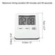 thumbnail image 2 of Temporizador Digital Uxcell, 2 paquetes de reloj de cuenta regresiva/ascendente pequeño con imán, temporizador de cocina blanco, 2 of 5
