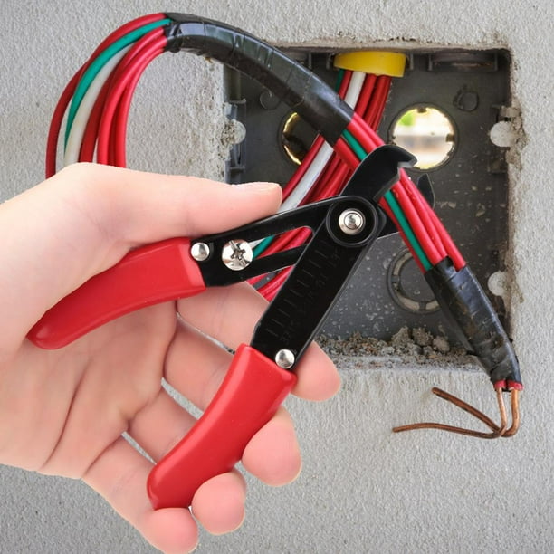 Peahefy Pince coupante de fil électrique pince à dénuder électrique  électricien dénudant des outils à main, pince à dénuder, outil électricien  
