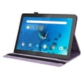 thumbnail image 2 of Allytech Lenovo Tab M10 HD Case 10.1" Tablet Model TB-X505F, Slim Fit PU Leather Butterfly Embossed Shockproof Drop Protection Kickstand TPU Case Cover for Lenovo Tab M10 HD TB-X505F, Purple, 2 of 6