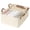 Beige(Texture), variant on 2-Pack Large Fabric Storage Bins with Metal Frame & Handles, Closet Organizers for Shelves, Natural Color Storage Baskets