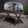 thumbnail image 2 of Winsome Remy Transitional Solid Wood Luggage Rack with Shelf in Cappuccino, 2 of 8