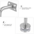 thumbnail image 1 of TEHAUX 1Set Glass Clamps Clips for Stair Railing 4.1x3.1in Finish, 1 of 7