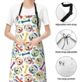thumbnail image 4 of Kdxio Cartoon Labrador Retriever Apron with Pockets Adjustable Kitchen Aprons for Men Women Waterproof Aprons for Cooking,Drawing,Crafting, Baking Household Cleaning, 4 of 8