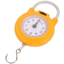 HONMEET Portable Mechanical Fish Scale High Accuracy Yellow Plastic Fishing Scale Compact and Lightweight 1 Set