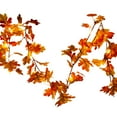 thumbnail image 2 of Fall Decor Fall Leaf Garland with Lights 5 Ft Artificial Hanging Vine Decor for Autumn Thanksgiving Decorations Indoor Outdoor Mantle Fireplace Wedding Party(A), 2 of 9