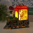 thumbnail image 4 of PONPRNGY Santa Red Train Christmas Snow Globe Lantern-Glittering Light Up Snow Globe Christmas Decorations, Battery Operated, Santa Indoor Home Décor, 4 of 6