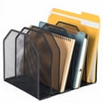 thumbnail image 1 of Organizador de archivos de escritorio FUCDTEFC ajustable en 5 secciones, negro, 1 of 7