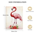 thumbnail image 2 of COMIO  Flamingo Canvas Wall Art for Living Room Pink Wall Prints Love Artwork for Wall Romantic Flamingo Painting Wall Decor Framed Ready to Hang, 2 of 5