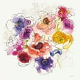 thumbnail image 3 of Novak, Shirley 20x20 Black Modern Framed Museum Art Print Titled - Rainbow Ruffles II, 3 of 5