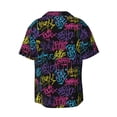 thumbnail image 4 of Goofa Graffiti Art Printed Men's Casual Short-sleeved Shirt,Lightweight Breathable Button-down,Summer Casual men's top,Versatile Fashion shirt-Large, 4 of 7