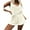 Ivory, variant on Women's Lounge Sets Knit Sleeveless Knit Tops & Shorts 2 Piece Outfits