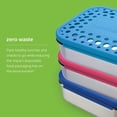 thumbnail image 3 of LunchBots Medium Trio II Snack Container - Divided Stainless Steel Food Container - Three Sections for Snacks On the Go - Eco-Friendly, Dishwasher Safe, BPA-Free - Stainless Lid - Blue Dots, 3 of 6