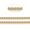 thumbnail image 2 of 10ms 304 Stainless Steel Wheat Chains Unwelded with Spool Golden 5mm about 32.8 Feet(10m)/roll, 2 of 4