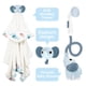 thumbnail image 3 of Set de baño Yookidoo Elephant Baby Shower 0-24 m con toalla y colgador, 3 of 7