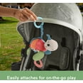 thumbnail image 6 of Fisher-Price Planet Friends Sea Me Bounce Turtle Baby Clip on Stroller Toy for Newborns, 6 of 7
