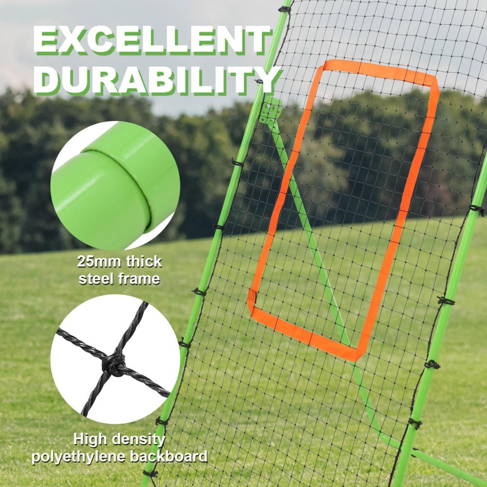 7x4ft Volleyball Rebound Net with 5 Adjustable Angles, Portable Practice Net for Beginners & Pros