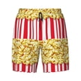thumbnail image 4 of Lsque Mens Swim Trunks Popcorn Pattern - Bathing Suit Compression Liner - Beach Swim Shorts Swimwear - (S-3XL) - Stretch Quick Dry -Small, 4 of 9