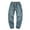 Light Blue, variant on Mens Casual Jogger Jeans With Drawstring Plus Size Ripped Distressed Streetwear Clothes