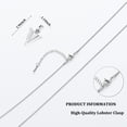 thumbnail image 2 of Arrowhead Cremation Jewelry for Ashes Stainless Steel Urn Pendant Necklace for Men's Memorial Keepsake Ash Jewelry, 2 of 6