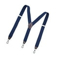 thumbnail image 2 of Segolike Fashion Men's Suspenders 3 Hooks Adjustable Solid Color Strap Unisex Heavy Duty Blue, 2 of 8