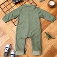thumbnail image 6 of Gerichy Newborn Baby Girl Boy Winter Clothes Long Sleeve Lapel Jumpsuit Collar Plaid Romper Playsuit 0 3 6 9 12 18 Months Infant Baby Boys Fall Outfit, 6 of 6