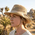 thumbnail image 4 of QSAWXQZ Unisex Full Mesh Boonie Hat Breathable Wide Brim Sun Cap with Adjustable Drawcord for Tropical Travel and Gardening Khaki M, 4 of 9