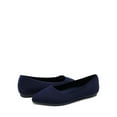 thumbnail image 3 of Womens knit pointed toe flats comfortable slip on dress shoes for office or business wear, 3 of 6