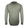 thumbnail image 3 of ZIMEGO Men's Long Sleeve Crew Neck Color Dye Washed Vintage Curved Hem T-Shirts, 3 of 5