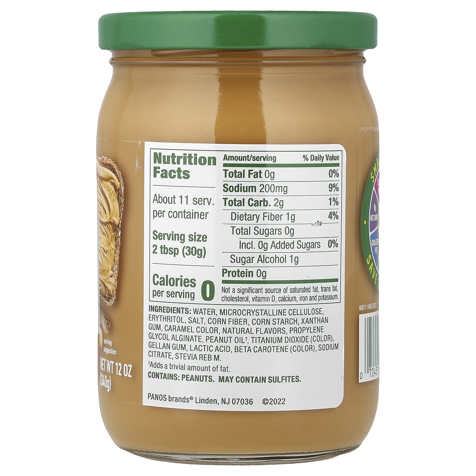 Walden Farms Peanut Spread Creamy, 12 Oz