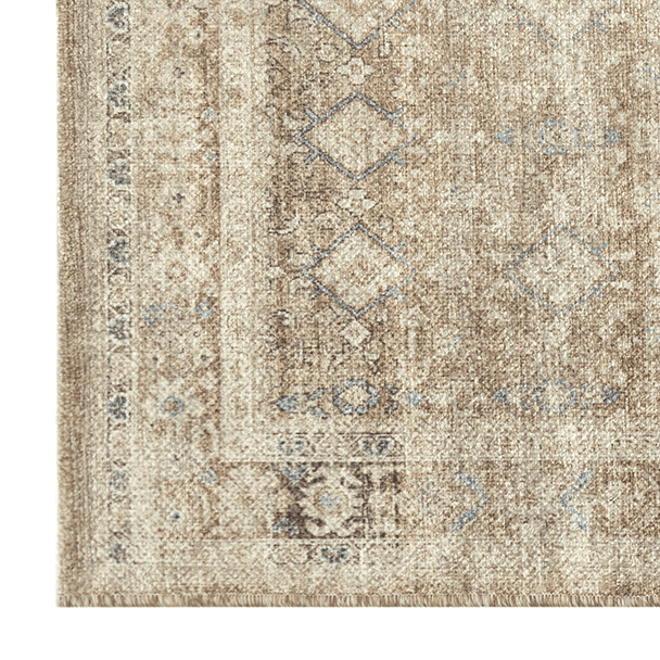 Better Homes & Gardens Brown Diamond Persian Indoor 30" x 84" Runner Rug - Brown/Blue