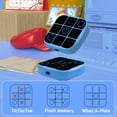 thumbnail image 4 of Tic-Tac-Toe Bolt Game, 4-in-1 Handheld Puzzle Games Console, Electronic Tic-Tac-Toe Game for Educational and Memory Growth, Portable Travel Games for Car Ride, Board Games for Kids and Adults (Blue), 4 of 17