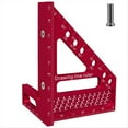 thumbnail image 1 of Regla de Trazado de Agujeros Cuadrados de Carpintero para Carpintería, Regla de Medición con Pasador Angular, Herramienta de Carpintería de Precisión para Construcción, 1 of 5