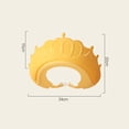 thumbnail image 4 of Gorro para de cabello de bebé, gorros de , protectores de oídos, reutilizables, impermeables para pequeños amarillo CUTICAT Sombrero de baño ajustable, 4 of 8
