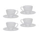 thumbnail image 1 of Juego de 4 tazas de té en miniatura para casa de muñecas, vajilla pequeña, muebles para casa de muñecas a escala 1/6 Claro, 1 of 9