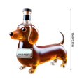 thumbnail image 4 of Dachshund Dog Bottle, 3D Engraved Dog Shaped Glasses, Animal Glass Decanter 10.14 OZ, 4 of 6