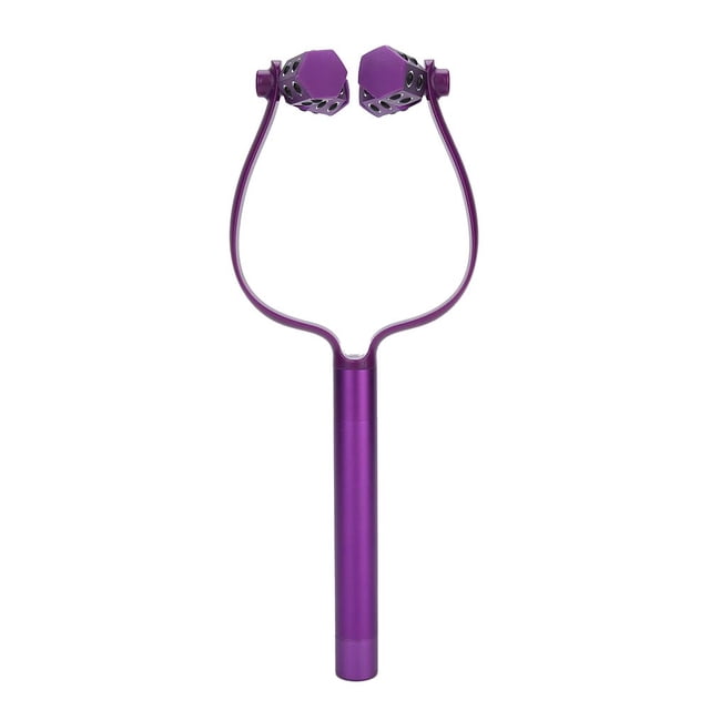 Rodillo de masaje facial, masajeador facial de vibración eléctrica con diseos de balanceo hexagonal púrpura, para cuerpo facialHealthAndBeautyElectronics Fyydes Descripción de la referencia