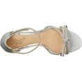 thumbnail image 5 of Jewel Badgley Mischka Womens Lena Heeled Sandal 10 Silver, 5 of 7