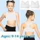 thumbnail image 5 of Minnieouse 2 pack/lote sujetadores de verano para niñas sujetadores de entrenamiento elásticos cómodos y transpirables ropa interior Ropa interior Blanco 2 piezas, 5 of 6