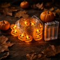 thumbnail image 3 of Pumpkin LED String Lights with Warm White Bulbs, Battery Operated Halloween Garland for Mantel, Porch, Window, Table, Bedroom, Party, Fall Harvest and House Decor, Brown3, 3 of 7