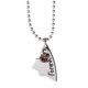 thumbnail image 5 of Collar con Colgante de Amuleto de Santo Patrón Yashi de Obsidiana Om Mani Padme Hum Color Plata, 5 of 5