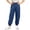 Dark Blue, variant on Child Boys Girls Cargo Pants Casual Summer Kids Solid Trousers with Pockets Toddler Cat Pants